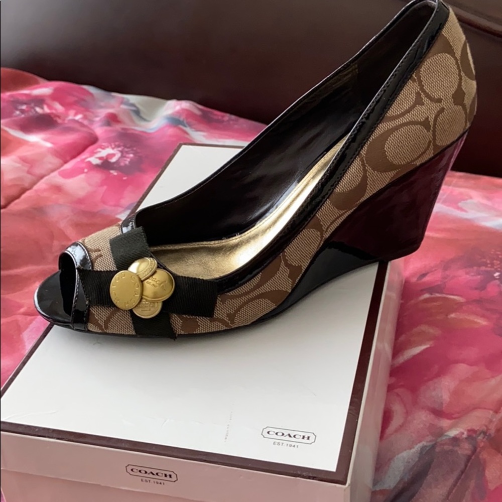 Coach Twinkle Signature Print Heels